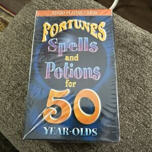 Deck of Jumbo Playing Cards - Fortunes Spells and Potions for 50 Year Olds